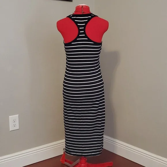 French Connection, Black & White Stripe dress, US Size 10 - Picture 3 of 4